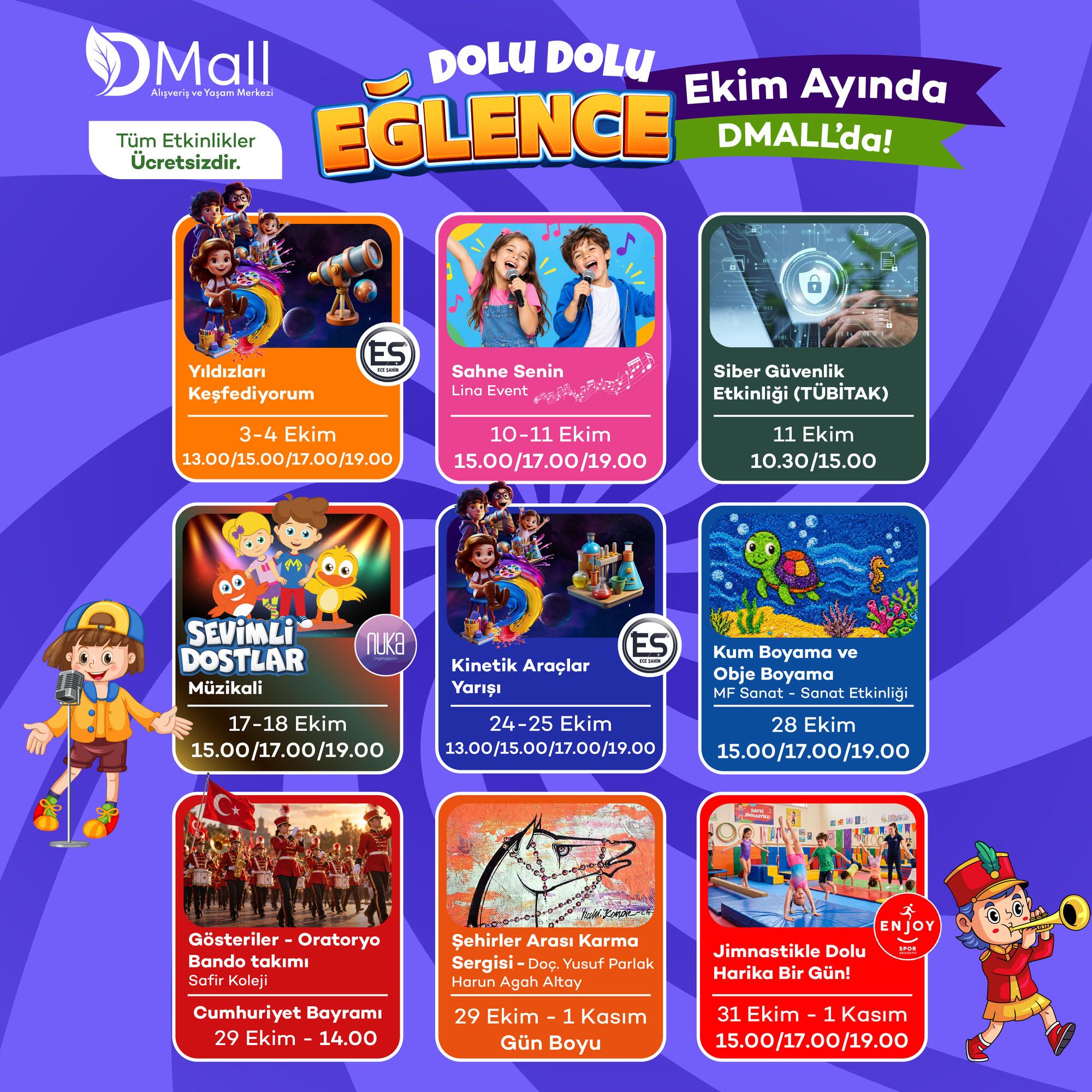 Dolu Dolu Eğlence Ekim Ayında Dmall'da